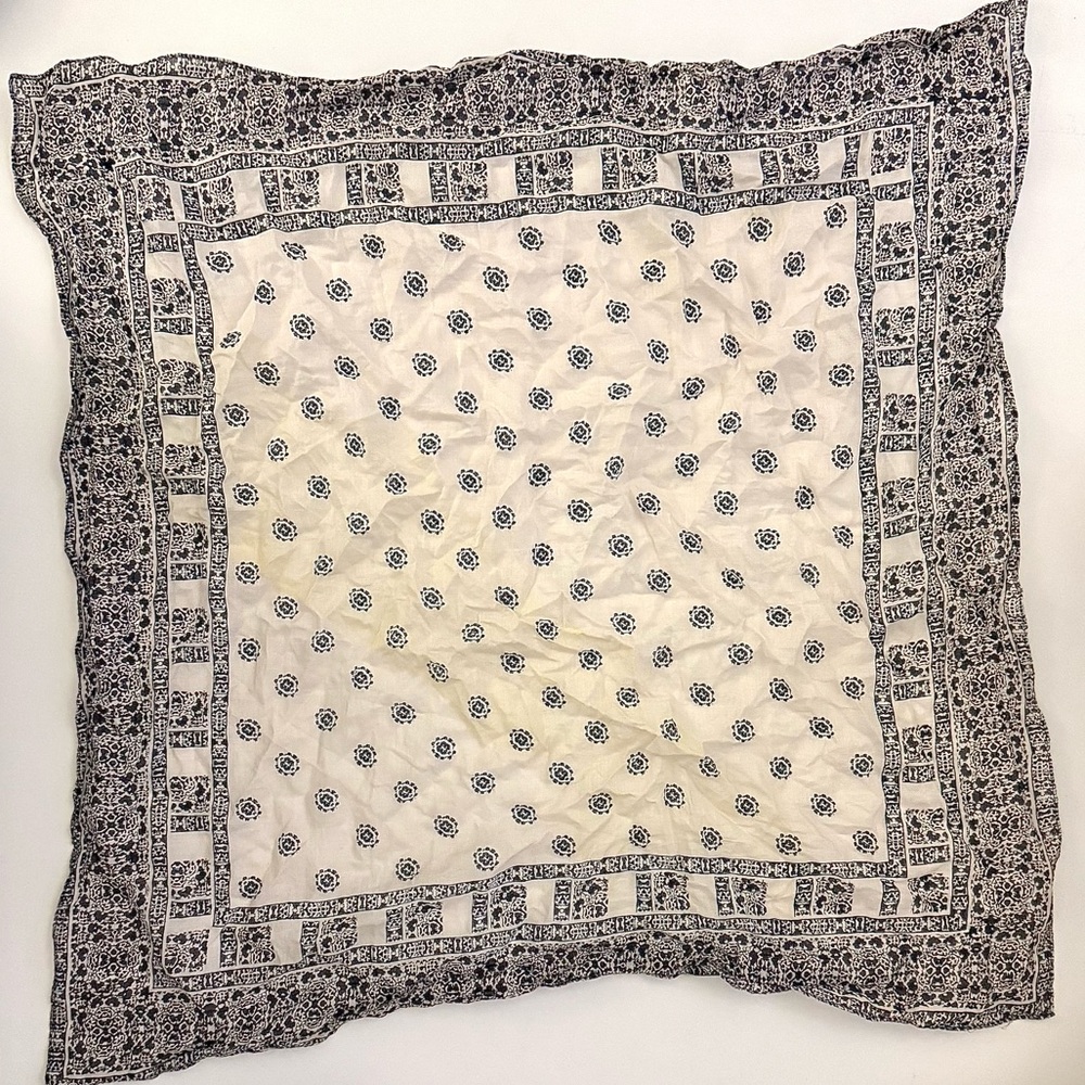 100% Organic Cotton Madewell Floral Scarf
